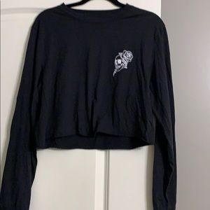 Long sleeve crop